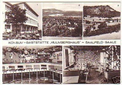 10945 Ak Saalfeld Konsum Gaststätte "Kulmberghaus"
