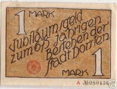 Notgeld Jubiläumsgeld Stadt Dorsten 1 Mark um 1920