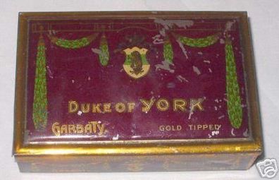 schöne alte Blechdose Tabak/ Zigaretten Duke of York