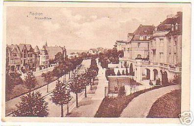 10822 Feldpost Ak Aachen Nizza Allee 1917