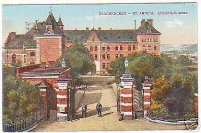 10614 Ak Saarbrücken St. Arnual Artillerie Kaserne 1917