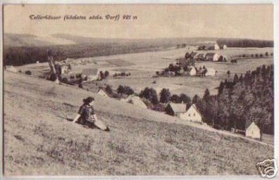11112 Ak Tellerhäuser höchstes sächsisches Dorf 1924