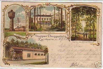11050 Ak Lithographie Truppenübungsplatz Zeithain 1900