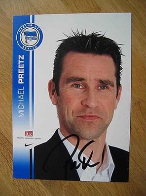 Hertha BSC Berlin Saison 07/08 Michael Preetz - handsigniertes Autogramm!!!