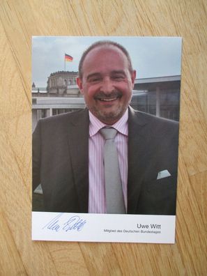 MdB AfD Politiker Uwe Witt - handsigniertes Autogramm!!!