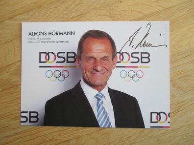 Präsident Deutscher Olympischer Sportbund Alfons Hörmann - handsigniertes Autogramm!!
