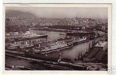 05437 Ak Genua ( Genova ) Hafenansicht 1934
