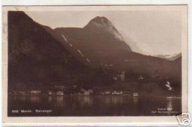 08766 Foto Ak Geiranger in Norwegen Totalansicht 1925