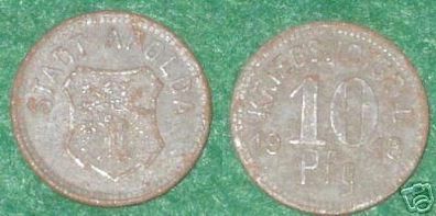10 Pfennig Münze Notgeld Stadt Apolda 1918
