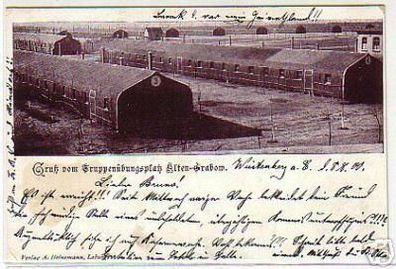 10399 Ak Gruß vom Truppenübungsplatz Alten Grabow 1900
