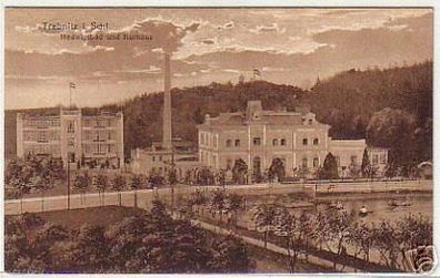 10423 Ak Trebnitz in Schlesien Hedwigsbad um 1920