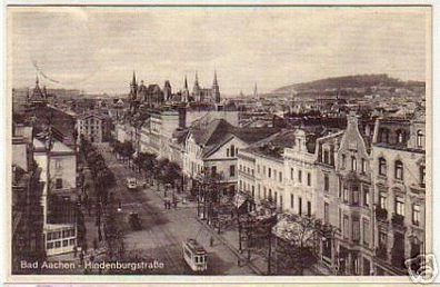 10831 Ak Bad Aachen Hindenburgstrasse um 1930