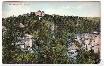 11313 Ak Wolkenstein im Erzgebirge Totalansicht 1907