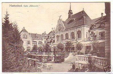 11401 Ak Marienbad Café Rübezahl 1929