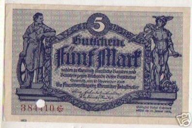 5 Mark Banknote Notgeld Chemnitzer Industrieller 1918