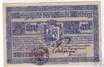 5 Mark Banknote Notgeld Stadt Triberg 1918
