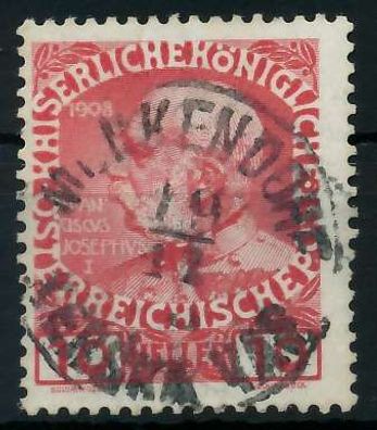 Österreich 1908 Nr 144v zentrisch gestempelt X7C2252