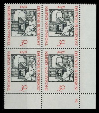 BRD BUND 1971 Nr 674 postfrisch Viererblock Formnummer X7F99BA