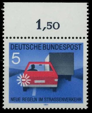 BRD 1971 Nr 670 postfrisch ORA X7F9B6E