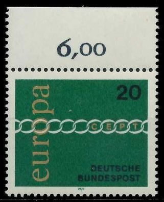 BRD BUND 1971 Nr 675 postfrisch ORA X7F9BE6