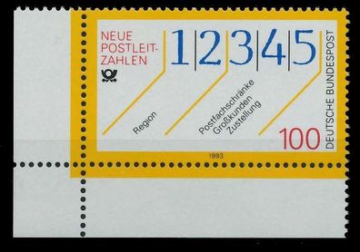 BRD 1993 Nr 1659 postfrisch ECKE-ULI S5C074E