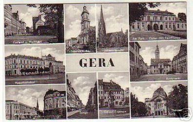 05093 Mehrbild Ak Gera Hauptbahnhof usw. um 1961