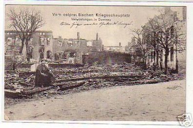 10752 Ak Verwüstungen in Domnau Ostpreussen 1915