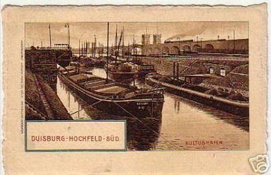 10843 Ak Duisburg Hochfeld Süd Kultushafen 1908