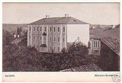 10921 Ak Slonim Mädchen Gymnasium um 1915
