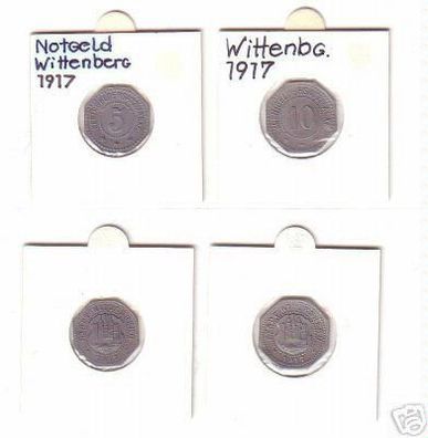 5 & 10 Pfennig Münzen Notgeld Stadt Wittenberg 1917