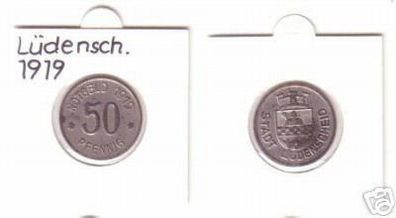 50 Pfennig Münze Notgeld Stadt Lüdenscheid 1919