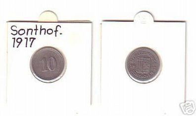 10 Pfennig Münze Notgeld Marktgemeinde Sonthofen 1917