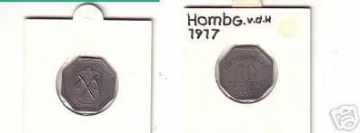 10 Pfennig Münze Notgeld Stadt Homburg v.d.H. 1917