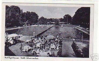 10033 Ak Bad Oeynhausen Städt. Schwimmbad um 1940