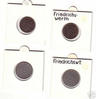 2 Münzen Notgeld Firma E.Meyer Friedrichswerth 1918