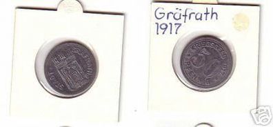 50 Pfennig Münze Notgeld Stadt Gräfrath 1917