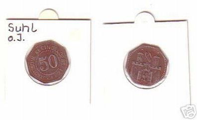 50 Pfennig Münze Notgeld Stadt Suhl um 1918