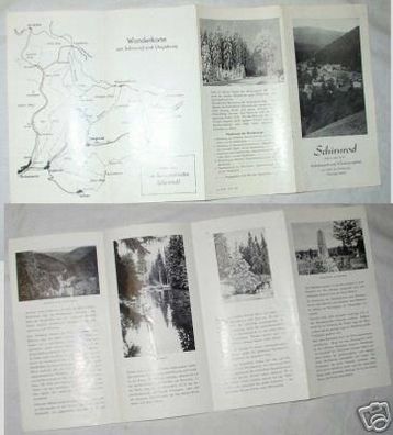 Reiseprospekt "Schirnrod" Thüringer Wald um 1950