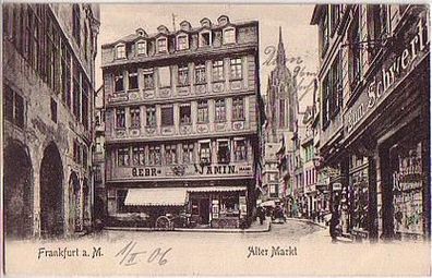 08872 Ak Frankfurt am Main alter Markt 1906