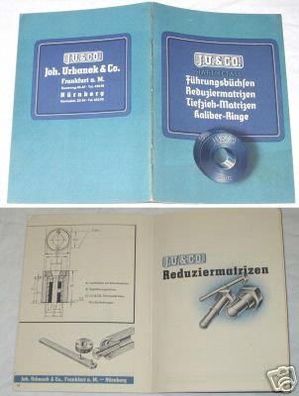 Katalog Urbanek Hartmetall-Büchsen u. Matrizen um1930