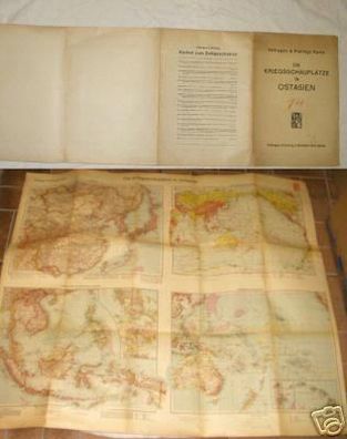 Landkarte "Die Kriegsschauplätze in Ostasien" 1941