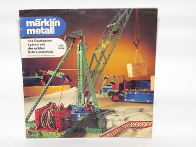 Märklin Metall das Baukasten-system mit der echten Schraubtechnik mit DM Preise 1978
