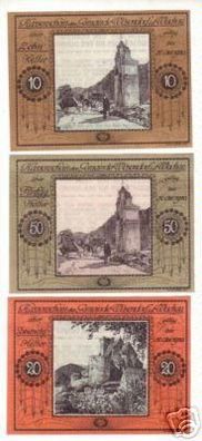 3 Banknoten Notgeld Gemeinde Wösendorf i.d.Wachau 1920