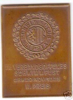 seltene Preis Medaille Schwimmclub Libsia Leipzig 1925