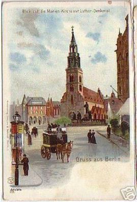 08098 Ak Lithographie Gruss aus Berlin um 1900