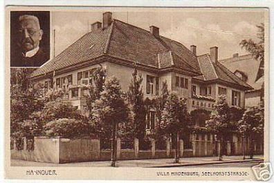 05490 Ak Hannover Villa Hindenburg Seelhorststraße 1930