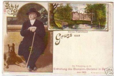 09395 Ak Gruß aus Schloß Friedrichsruh 1901