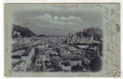 09406 Mondscheinkarte Salzburg Totalansicht 1898