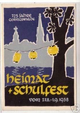 09202 Ak Heimat & Schulfest Geringswalde 1958