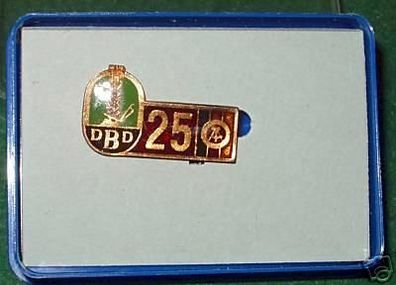 seltenes DDR Parteiabzeichen 25 Jahre DBD